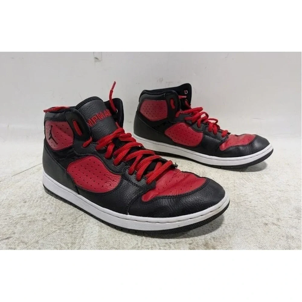Nike Air Jordan Access Black Gym Red Sneakers, Men's 11.5 Basketball AR3762-006